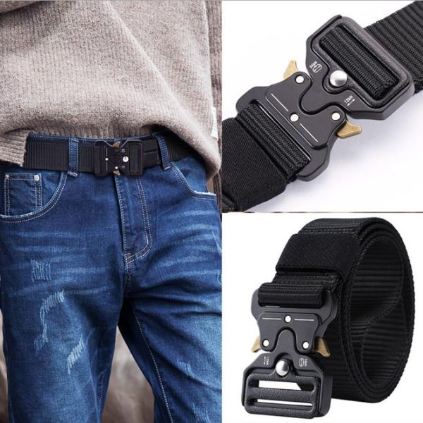 belts tactical belt military nylon men's training metal multifunctional buckle outdoor sports hook, Black;brown
belts tactical belt military nylon men's training metal multifunctional buckle outdoor sports hook, Black;brown