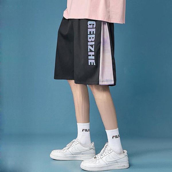 men's shorts summer ice silk beach men and women elastic waist short pants fashion causal street loose straight trousers male female, White;black
men's shorts summer ice silk beach men and women elastic waist short pants fashion causal street loose straight trousers male female, White;black