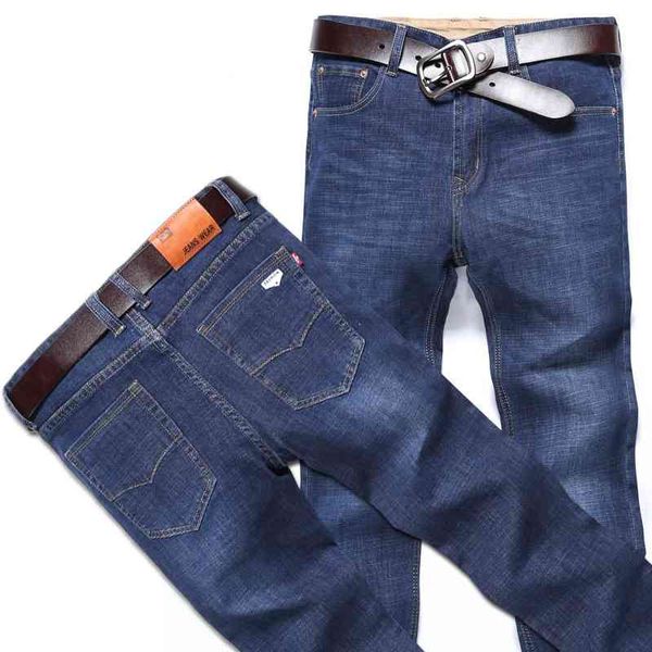 autumn and winter new elastic jeans straight casual slim fit business men's pants, Blue
autumn and winter new elastic jeans straight casual slim fit business men's pants, Blue