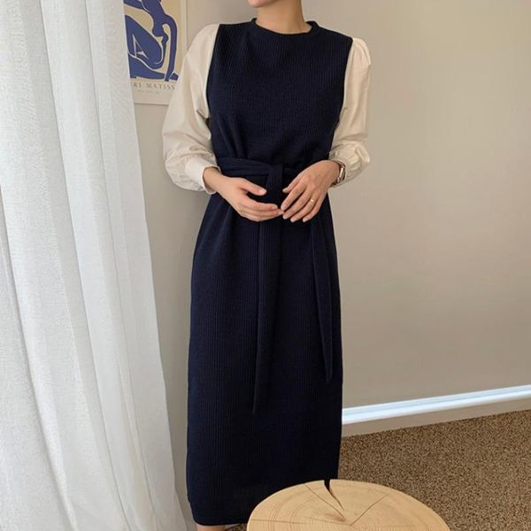 casual dresses robe autumn temperament patchwork slim o neck contrast long-sleeved knitted dress women bandage fashion a line vestido mujer, Black;gray
casual dresses robe autumn temperament patchwork slim o neck contrast long-sleeved knitted dress women bandage fashion a line vestido mujer, Black;gray