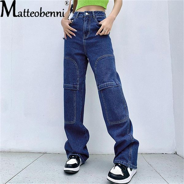 women's jeans spring street women tooling low waist wide-leg denim loose pants with pockets 2021 ladies fashion casual splicing trouser, Blue
women's jeans spring street women tooling low waist wide-leg denim loose pants with pockets 2021 ladies fashion casual splicing trouser, Blue