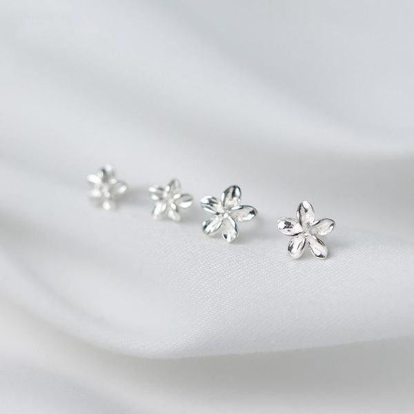 sterling silver cute plumeria stud earrings for women girls student sweet korean delicate earing femme mini flower jewellery, Golden;silver
sterling silver cute plumeria stud earrings for women girls student sweet korean delicate earing femme mini flower jewellery, Golden;silver