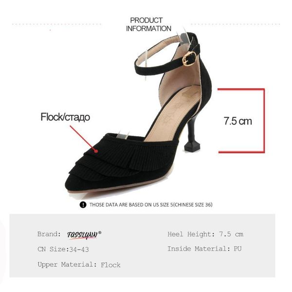 sandals tasslynn women flock high heels shoes party fringe buckle ankle strap elegant two-piece size 34-431 v6i4, Black
sandals tasslynn women flock high heels shoes party fringe buckle ankle strap elegant two-piece size 34-431 v6i4, Black