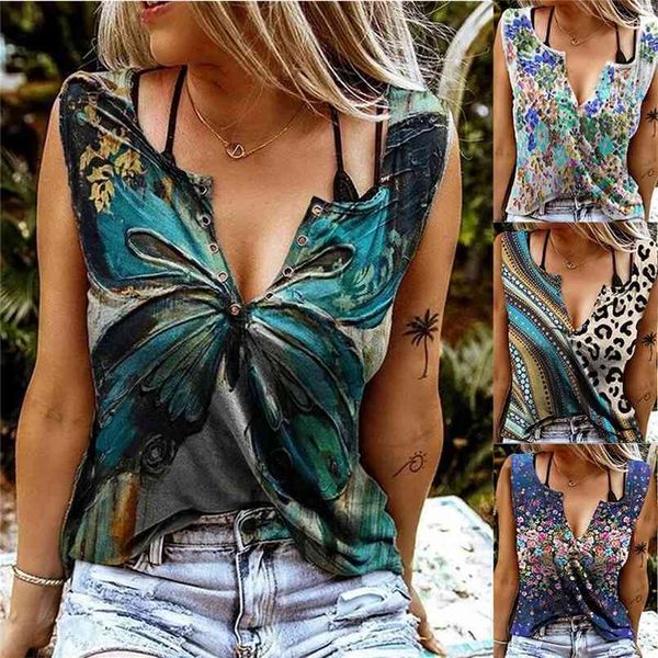 women's v neck sleeveless t shirt summer vest printing short-sleeved fashionable plus size ropa de mujer 210705, White
women's v neck sleeveless t shirt summer vest printing short-sleeved fashionable plus size ropa de mujer 210705, White