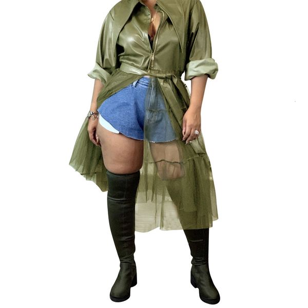 autumn fashion women trench coats mesh pu patchwork solid lapel neck long sleeve jackets coat for nightclub party ladies, Tan;black
autumn fashion women trench coats mesh pu patchwork solid lapel neck long sleeve jackets coat for nightclub party ladies, Tan;black