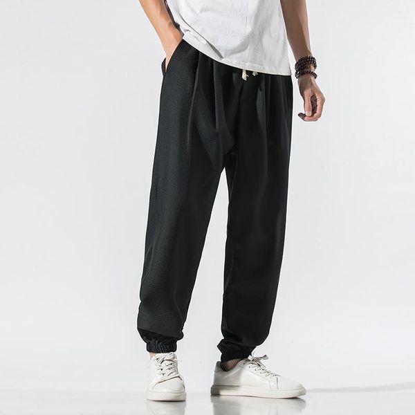 male sweatpants joggers large size japanese-style retro loose casual pants korean fashion tooling harlan men's, Black
male sweatpants joggers large size japanese-style retro loose casual pants korean fashion tooling harlan men's, Black