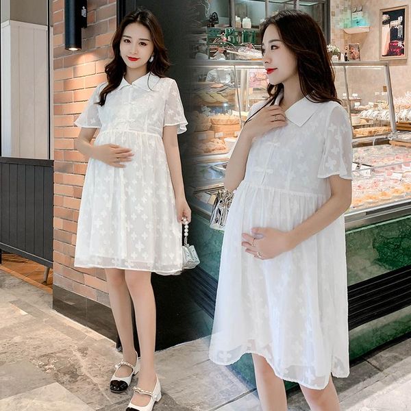 maternity dresses 1055# clothes summer short sleeves turn down collar white color loose stylish dress pregnant women mom
maternity dresses 1055# clothes summer short sleeves turn down collar white color loose stylish dress pregnant women mom