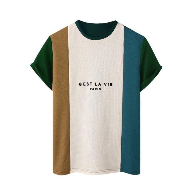 men's t-shirts 2021 colors matching letter print t shirt casual summer fashion loose short sleeve round neck basic male clothing, White;black
men's t-shirts 2021 colors matching letter print t shirt casual summer fashion loose short sleeve round neck basic male clothing, White;black