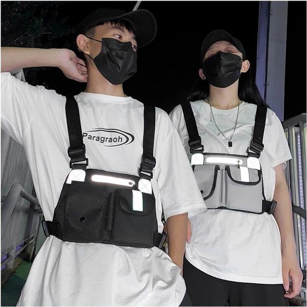 streetwear reflective men hip-hop chest bag women tactical rig bags vest functional tide brand belt purse waist
streetwear reflective men hip-hop chest bag women tactical rig bags vest functional tide brand belt purse waist
