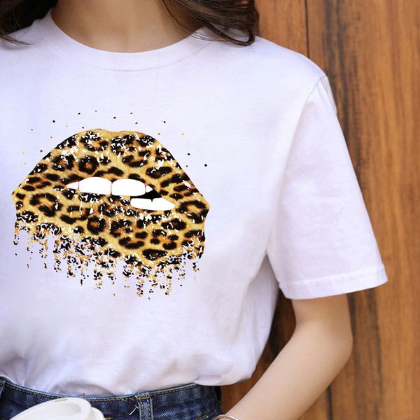 women tee short sleeve dripping leopard lips print crew neck tshirt graphic summer clothes female casual streetwear t-shirt 5mld7, White
women tee short sleeve dripping leopard lips print crew neck tshirt graphic summer clothes female casual streetwear t-shirt 5mld7, White