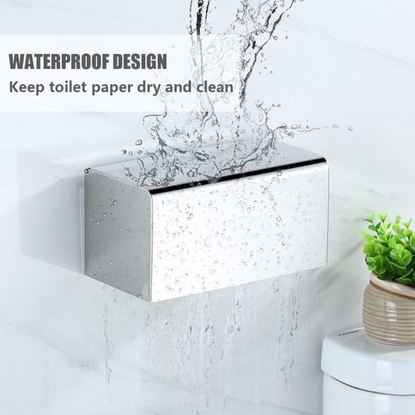 wall mounted toilet paper holder stainless steel waterproof tissue dispenser compatible box for bathroom holders
wall mounted toilet paper holder stainless steel waterproof tissue dispenser compatible box for bathroom holders
