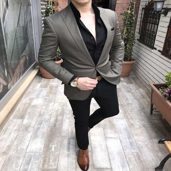 est gray suit mens 2021 wedding suits custom made slim fit business male 2 piece set (jacket+pants) men's & blazers, White;black
est gray suit mens 2021 wedding suits custom made slim fit business male 2 piece set (jacket+pants) men's & blazers, White;black