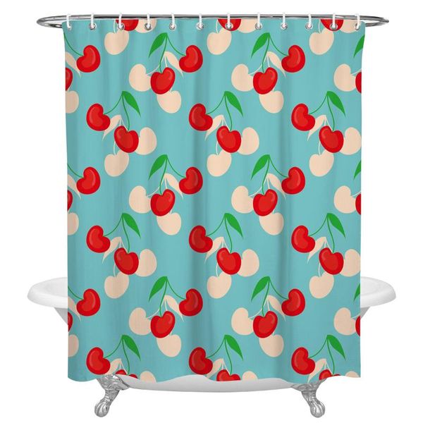 shower curtains red cherry fruit bathroom curtain polyester fabric waterproof with hooks
shower curtains red cherry fruit bathroom curtain polyester fabric waterproof with hooks