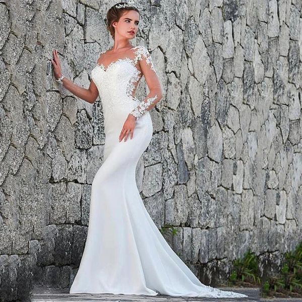 other wedding dresses elegant celebrity boho mermaid for women 2021 lace satin nude tulle full sleeves bride marriage bridal gowns, White
other wedding dresses elegant celebrity boho mermaid for women 2021 lace satin nude tulle full sleeves bride marriage bridal gowns, White