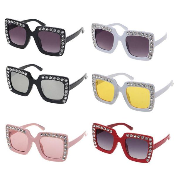 hair accessories luxury rhinestone kids sunglasses square sun glasses children baby boys girls oculos de sol feminino, Slivery;white
hair accessories luxury rhinestone kids sunglasses square sun glasses children baby boys girls oculos de sol feminino, Slivery;white