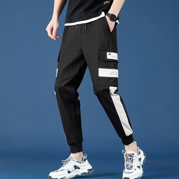 Men's Pants overalls men's spring corset fashion brand sports casual pants Korean versatile LBTX, Black
Men's Pants overalls men's spring corset fashion brand sports casual pants Korean versatile LBTX, Black
