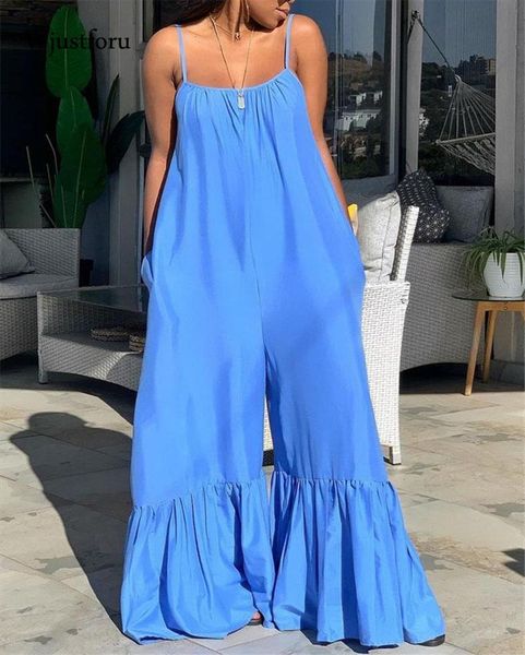 loose blue spaghetti strap flare womens jumpsuits pants fashion elegant clothes streetwear long rompers, Black;white
loose blue spaghetti strap flare womens jumpsuits pants fashion elegant clothes streetwear long rompers, Black;white