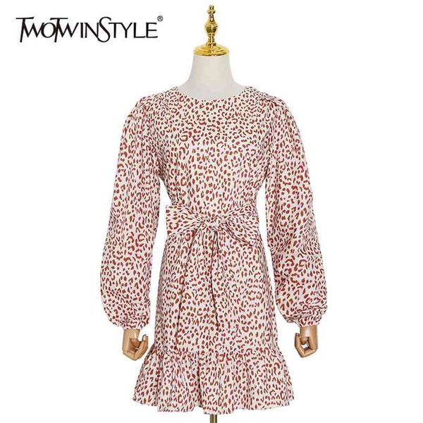 print leopard dress for women o neck lantern sleeve high waist bowknot elegant dresses female summer fashion 210520, Black;gray
print leopard dress for women o neck lantern sleeve high waist bowknot elegant dresses female summer fashion 210520, Black;gray