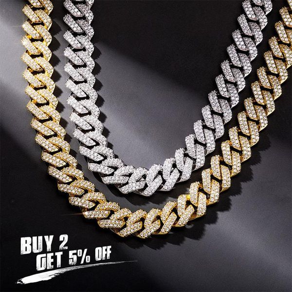 chains 2021 14mm miami cuban chain necklace with spring clasp full iced out cubic zirconia hip hop fashion jewelry for gift, Silver
chains 2021 14mm miami cuban chain necklace with spring clasp full iced out cubic zirconia hip hop fashion jewelry for gift, Silver