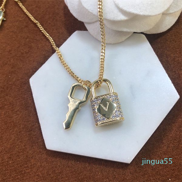 fashion retro lock key pendant necklaces designer women men carving letter jewelry pendants necklace couple accessories lover gifts, Silver
fashion retro lock key pendant necklaces designer women men carving letter jewelry pendants necklace couple accessories lover gifts, Silver