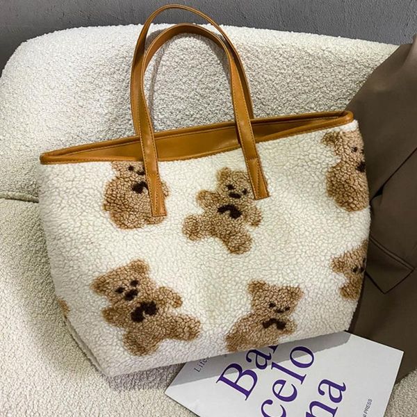 evening bags large capacity cute bear printed women lamb like fabrics shoulder bag tote handbag shopping k5da
evening bags large capacity cute bear printed women lamb like fabrics shoulder bag tote handbag shopping k5da