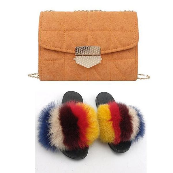 furry comfortable sandals and bags real fur slides with purses sets women shoes fluffy slippers handbags 2021flip flops, Black
furry comfortable sandals and bags real fur slides with purses sets women shoes fluffy slippers handbags 2021flip flops, Black