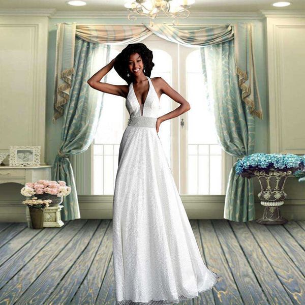 luxury evening dress 2021 autumn and winter women's sleevels neck backls, Black;gray
luxury evening dress 2021 autumn and winter women's sleevels neck backls, Black;gray