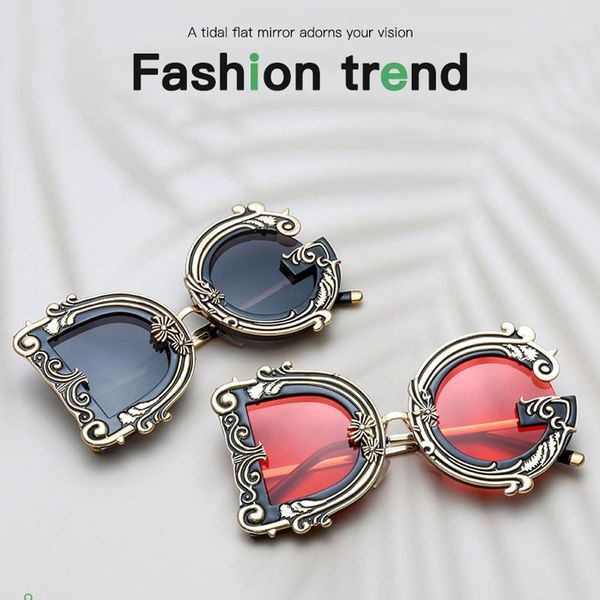 sunglasses baroque style modern retro fashion street model catwalk glasses women for men, White;black
sunglasses baroque style modern retro fashion street model catwalk glasses women for men, White;black