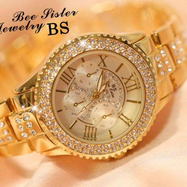 full diamond women's watch crystal ladies bracelet wrist watches clock relojes quartz for women 113135 wristwatches, Slivery;brown
full diamond women's watch crystal ladies bracelet wrist watches clock relojes quartz for women 113135 wristwatches, Slivery;brown