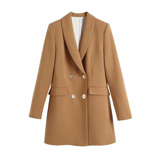women's suits & blazers 2022 fashion double-breasted suit jacket retro long-sleeved pocket casual dress vest coat, White;black
women's suits & blazers 2022 fashion double-breasted suit jacket retro long-sleeved pocket casual dress vest coat, White;black