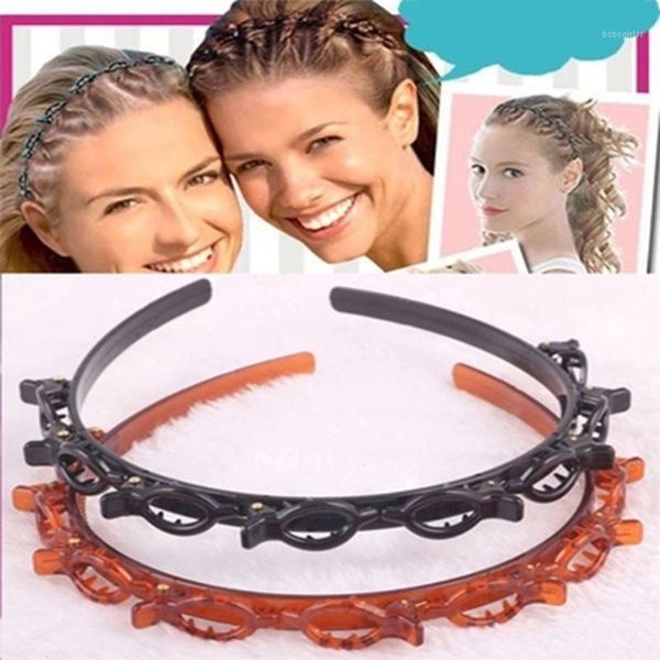 double layer twist plait headband hair tools, bangs hairstyle hairpin, mu p9yd bun maker1, Brown
double layer twist plait headband hair tools, bangs hairstyle hairpin, mu p9yd bun maker1, Brown