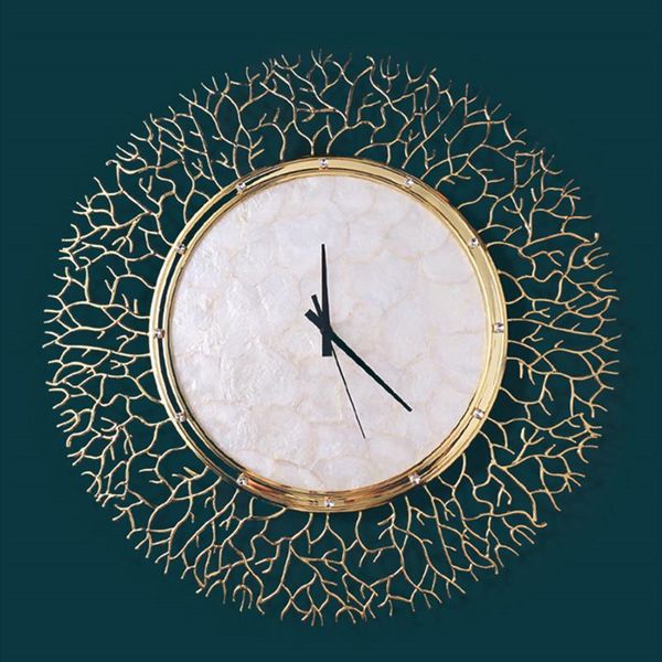 creative natural shell pure copper coral clock nordic living room silent fashion american light luxury wall clocks
creative natural shell pure copper coral clock nordic living room silent fashion american light luxury wall clocks
