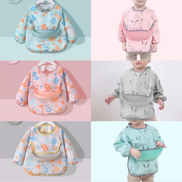 infant eating children long sleeve apron baby bandana bibs cute cartoon bibs waterproof baby self feeding bib slabbertjes baby 2405 v2, Blue;gray
infant eating children long sleeve apron baby bandana bibs cute cartoon bibs waterproof baby self feeding bib slabbertjes baby 2405 v2, Blue;gray