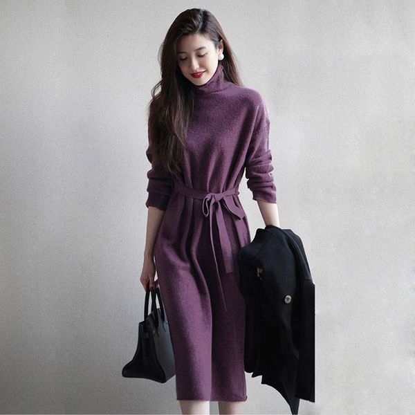 casual dresses high-neck knitted bottoming dress women's plus size 2021 autumn and winter fashion soft waxy warm mid-length, Black;gray
casual dresses high-neck knitted bottoming dress women's plus size 2021 autumn and winter fashion soft waxy warm mid-length, Black;gray