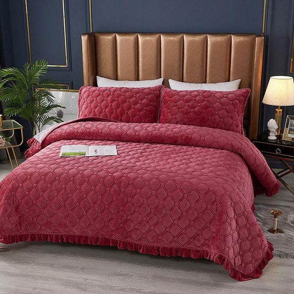 bedding sets winter crystal velvet sheets to keep warm quilt cover blankets solid color bedspread thick double bed
bedding sets winter crystal velvet sheets to keep warm quilt cover blankets solid color bedspread thick double bed