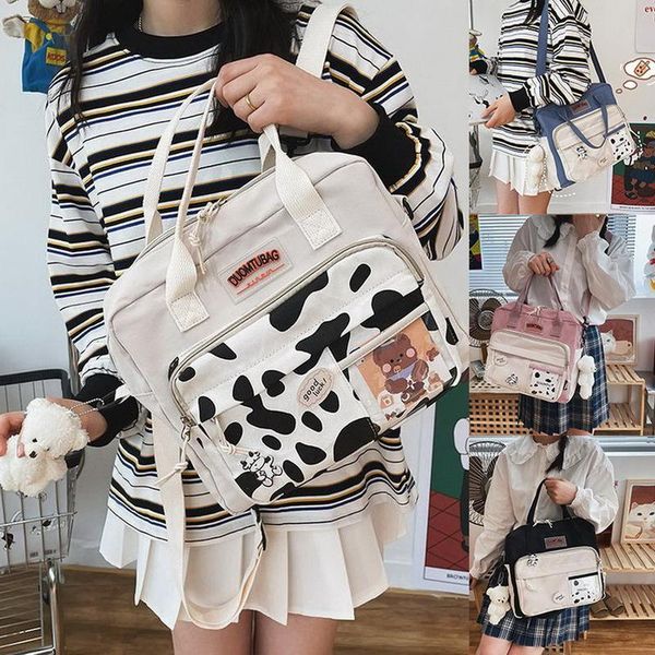 school bags lovely cow spotted women backpack female suede multi-function travel bag transparent front pocket small schoolbag
school bags lovely cow spotted women backpack female suede multi-function travel bag transparent front pocket small schoolbag