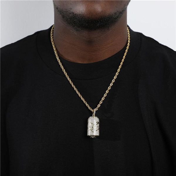 pendant necklaces hip hop bling iced out cubic zirconia stone copper sprite bottle pendants with 4mm rope chain men charm jewelry, Silver
pendant necklaces hip hop bling iced out cubic zirconia stone copper sprite bottle pendants with 4mm rope chain men charm jewelry, Silver