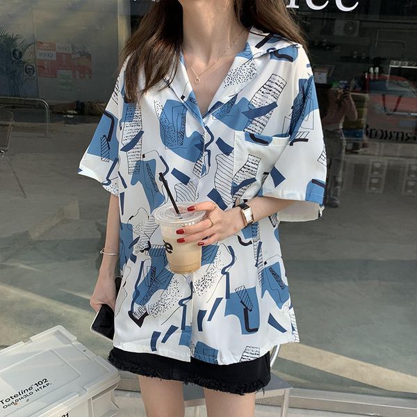 chiffon blouse for women summer womens clothing short sleeve t-shirts for girls hawaiian shirt ladies clothing women tunic, White
chiffon blouse for women summer womens clothing short sleeve t-shirts for girls hawaiian shirt ladies clothing women tunic, White