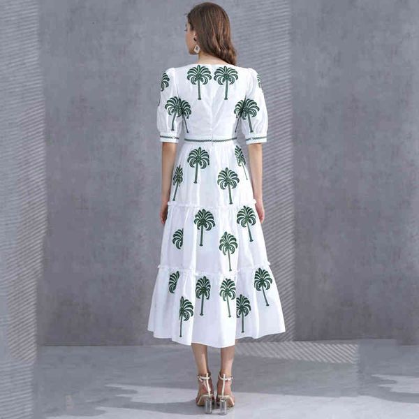 dress seqinyy midi white 2021 summer female fashion design embroidered tree to casual line, Black;gray
dress seqinyy midi white 2021 summer female fashion design embroidered tree to casual line, Black;gray