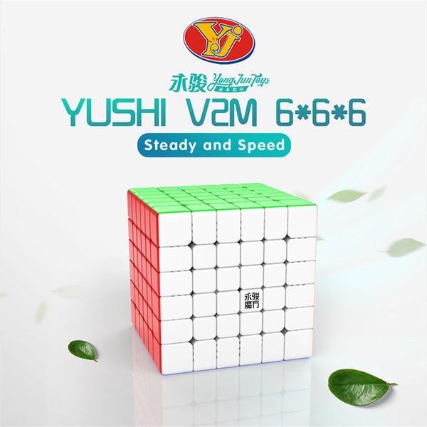 YJ Yushi v2M 6X6X6 Magnetic Magic Speed Cube Professional Yongjun Magnets Stickerless Puzzle Cubes Education Toy Kid
YJ Yushi v2M 6X6X6 Magnetic Magic Speed Cube Professional Yongjun Magnets Stickerless Puzzle Cubes Education Toy Kid