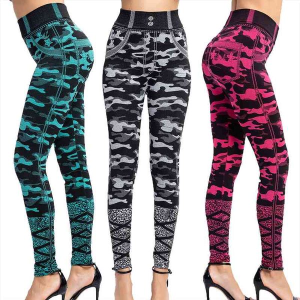 daigelo camouflage imitation denim womens leggings elastic slim breathable capris pant, Black
daigelo camouflage imitation denim womens leggings elastic slim breathable capris pant, Black