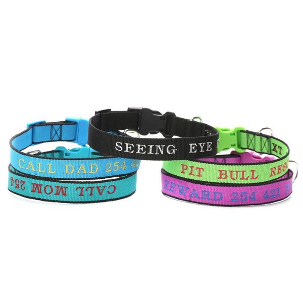 1pcs embroidery dog collar pet name telephone anti-lost puppy cat collars & leashes
1pcs embroidery dog collar pet name telephone anti-lost puppy cat collars & leashes