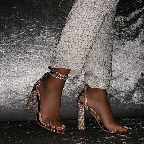 summer open toe transparent women sandals luxury crystal high heels wedding ankle strap platform ladies party shoes, Black
summer open toe transparent women sandals luxury crystal high heels wedding ankle strap platform ladies party shoes, Black