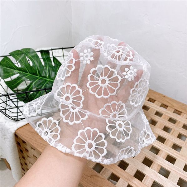 hollowed out lace hat baby decorative fisherman's parent child suower mesh basin children's sunscreen, Blue;gray
hollowed out lace hat baby decorative fisherman's parent child suower mesh basin children's sunscreen, Blue;gray