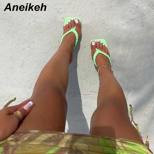 slippers aneikeh concise braided tape narrow band summer flip flops high women's thin heels shoes 2021 fashion beach casual pu, Black
slippers aneikeh concise braided tape narrow band summer flip flops high women's thin heels shoes 2021 fashion beach casual pu, Black