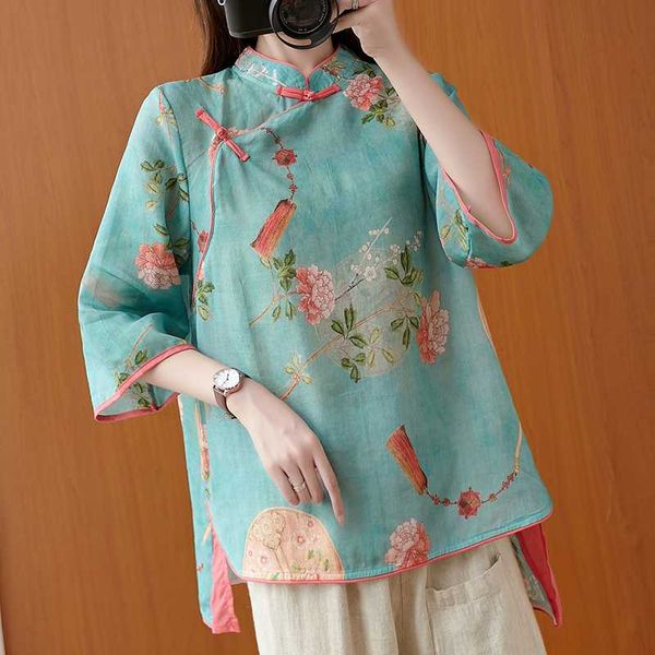 ethnic clothing woman traditional chinese retro flower print hanfu women elegant oriental tang suit blouse, Red
ethnic clothing woman traditional chinese retro flower print hanfu women elegant oriental tang suit blouse, Red