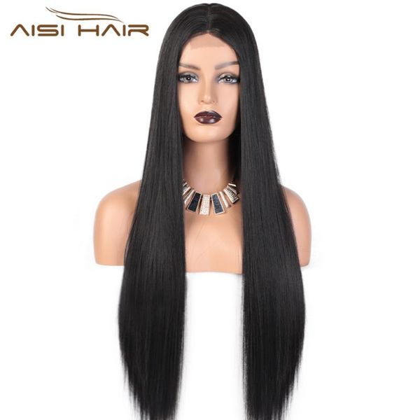 24&30 inches long straight black wig synthetic wigs for women natural middle part wig heat resistant fiber
24&30 inches long straight black wig synthetic wigs for women natural middle part wig heat resistant fiber