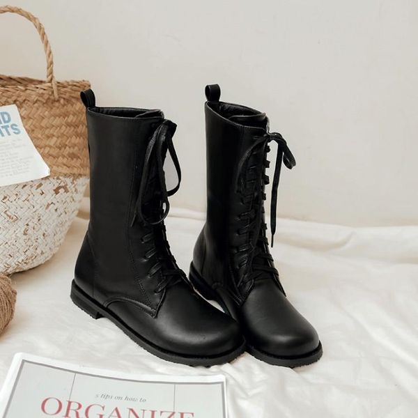 boots oversized 11-1 women shoes ankle for ladies cross strap with round head flat heel, Black
boots oversized 11-1 women shoes ankle for ladies cross strap with round head flat heel, Black