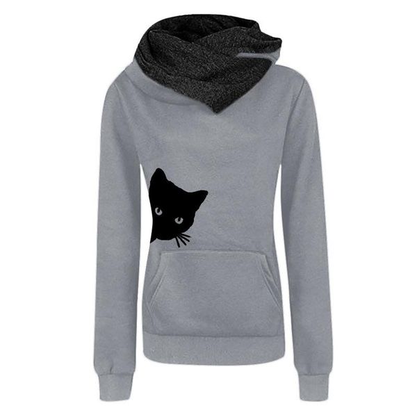 women's hoodies & sweatshirts womens cute cat print long sleeve hoodie sweatshirt sport pullover female shirt ladies autumn sudaderas, Black
women's hoodies & sweatshirts womens cute cat print long sleeve hoodie sweatshirt sport pullover female shirt ladies autumn sudaderas, Black