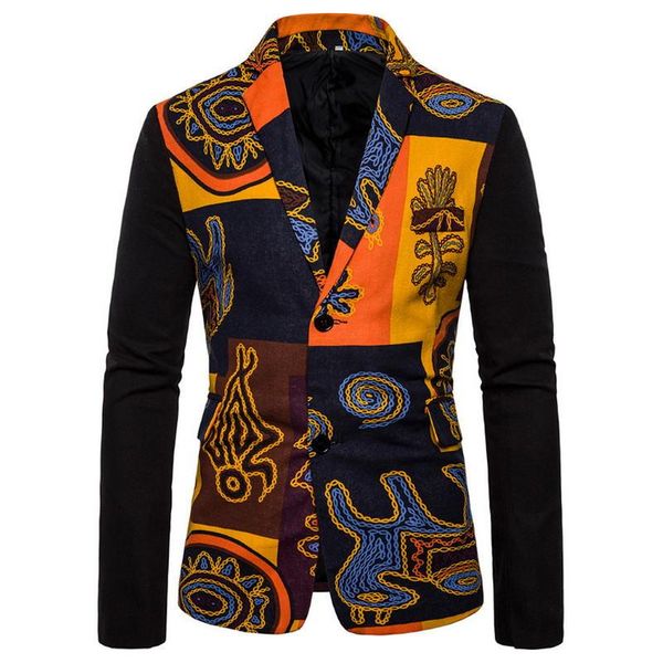 ethnic style men long sleeve casual coats blazer african suit coat slim fit print outwear male m-4xl, White;black
ethnic style men long sleeve casual coats blazer african suit coat slim fit print outwear male m-4xl, White;black